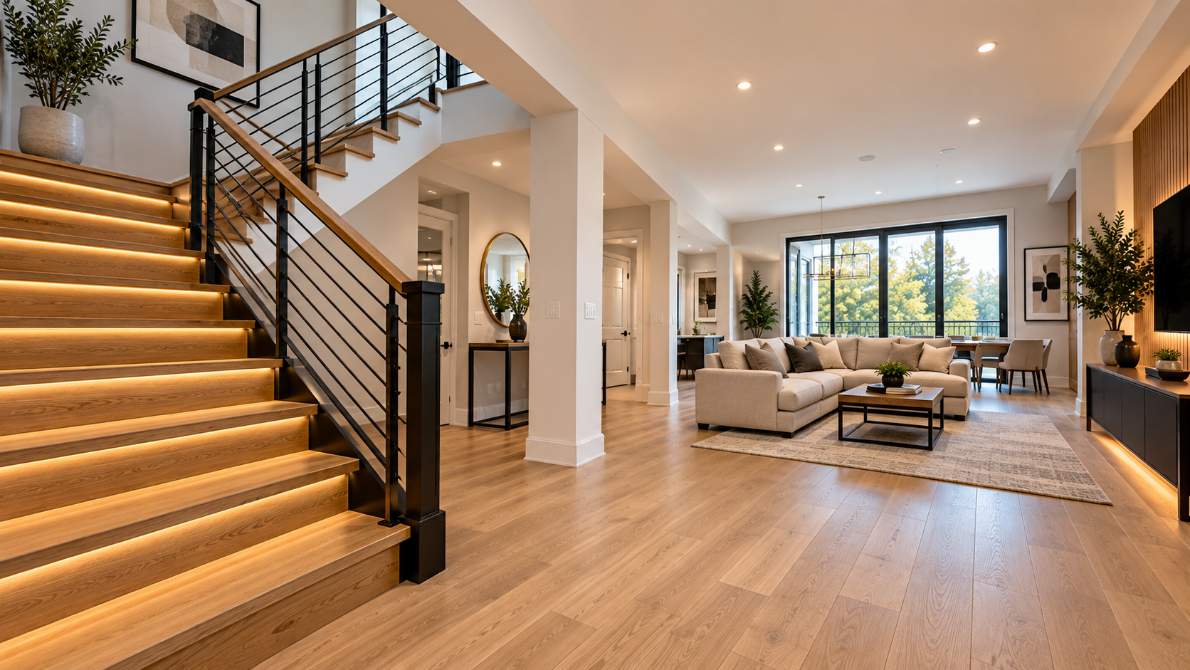 Modern interior renovation concept
