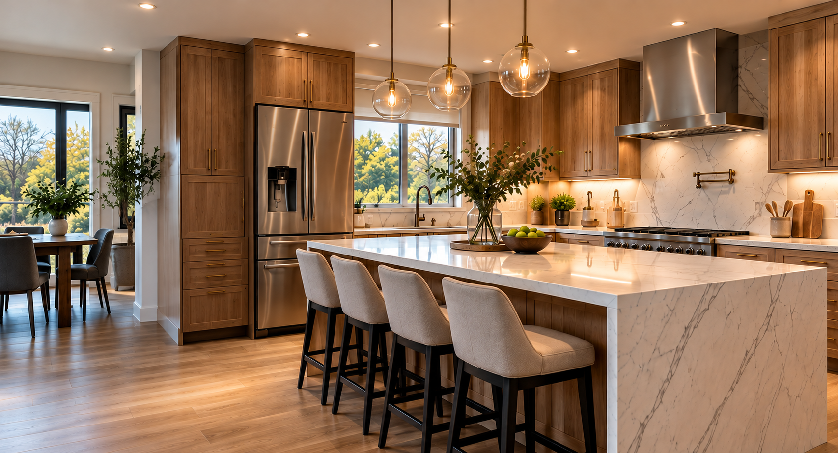 Modern kitchen renovation concept